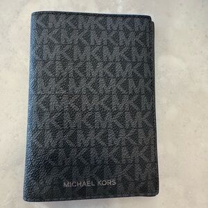 Michael Kors Black Leather Passport Wallet